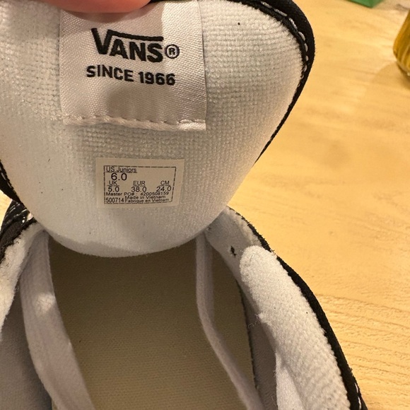 Vans Black and White Knu Skool Sneakers - Picture 6 of 7